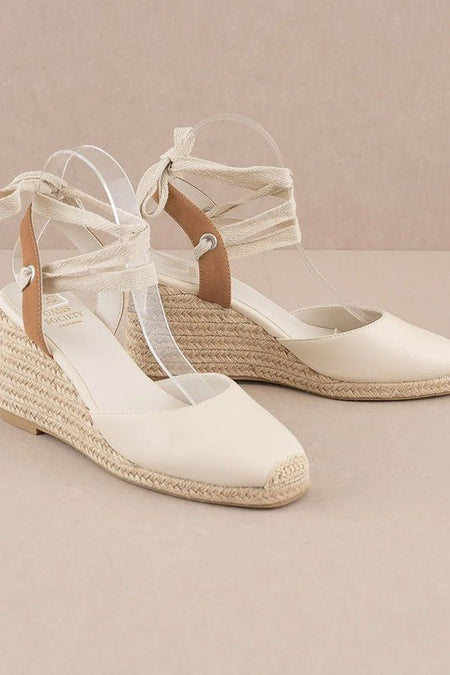 D-ALONDRA-ESPADRILLE, LACE UP, WEDGE - Drakoi Marketplace