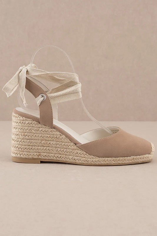 D-ALONDRA-ESPADRILLE, LACE UP, WEDGE - Drakoi Marketplace