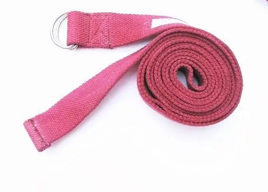 D-ring Handwoven cotton yoga Strap - 6' - Drakoi Marketplace