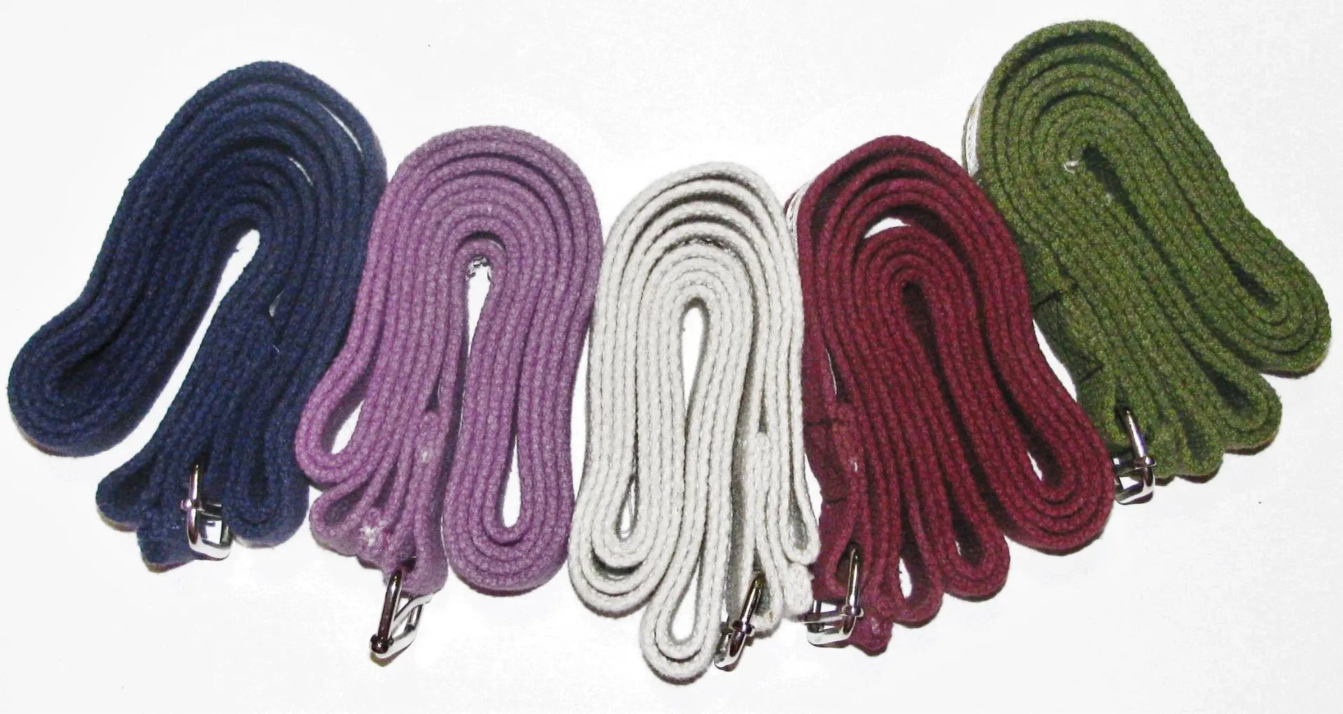 D-ring Handwoven cotton yoga Strap - 6' - Drakoi Marketplace