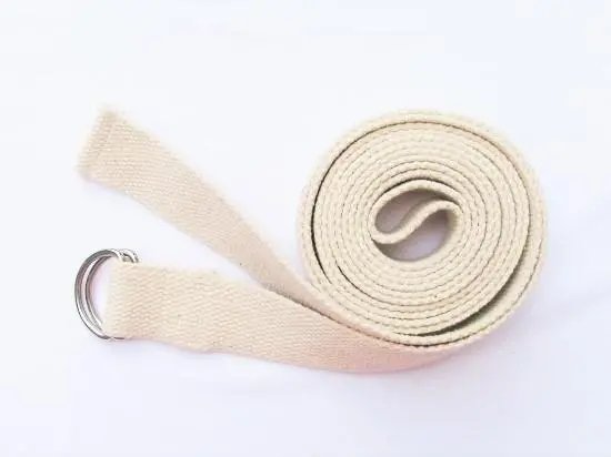 D-ring Handwoven cotton yoga Strap - 6' - Drakoi Marketplace