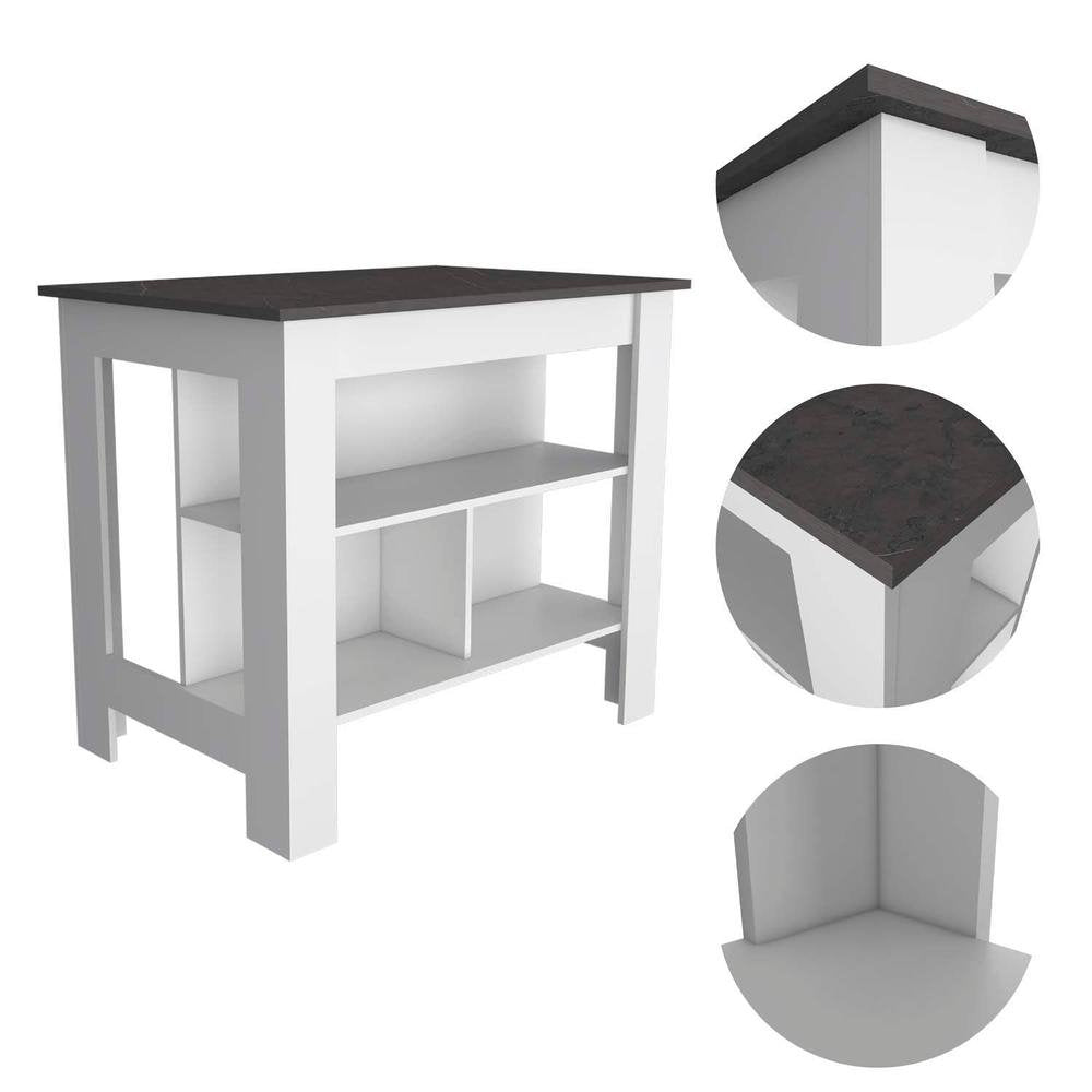 Delos Kitchen Island White - Onix - Drakoi Marketplace