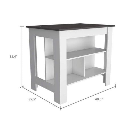 Delos Kitchen Island White - Onix - Drakoi Marketplace