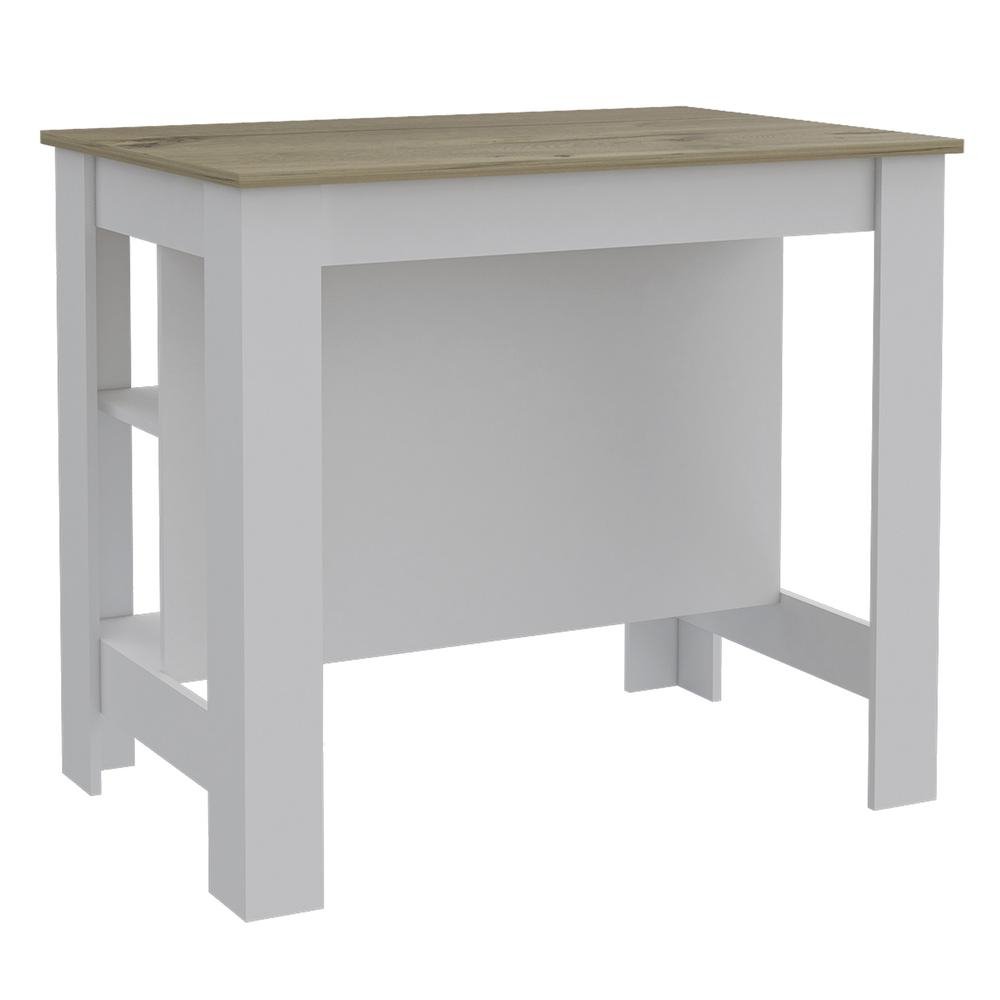 Delos Kitchen Island White - Pine - Drakoi Marketplace