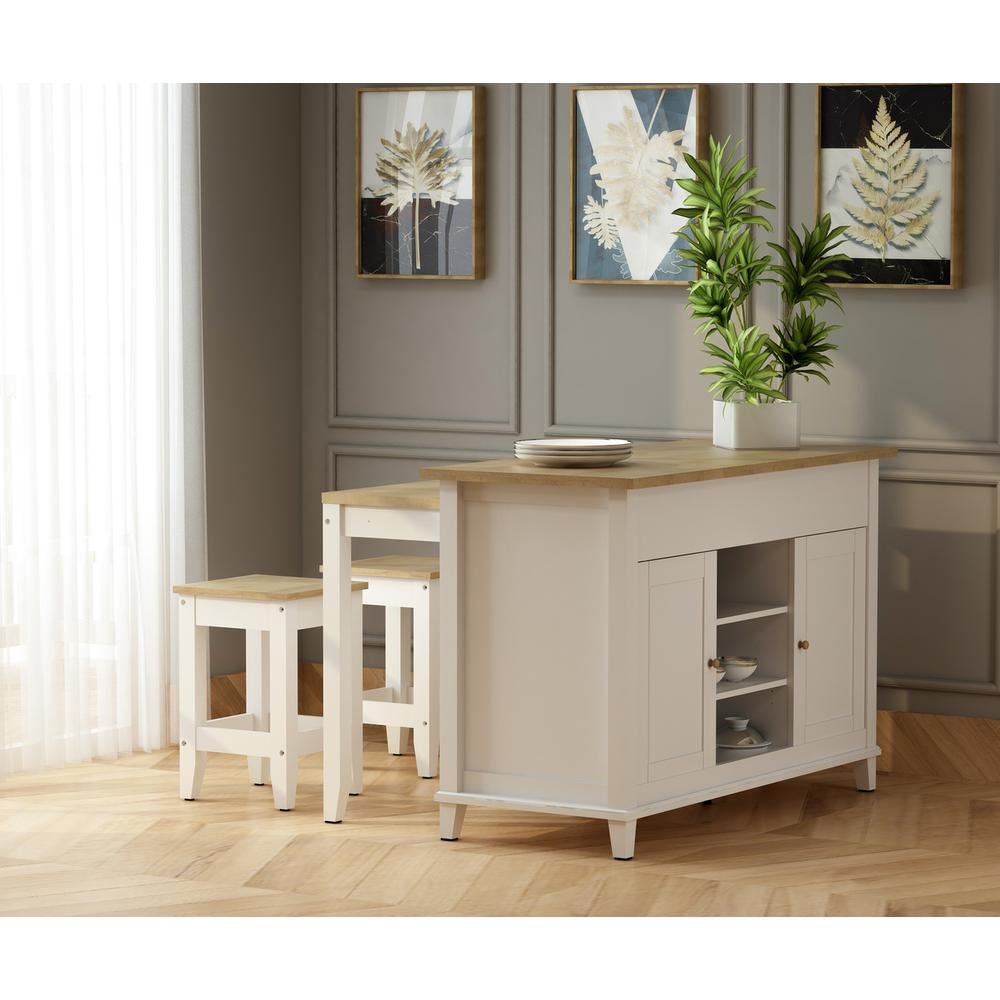 Delphi 53" Kitchen Island Cabinet - Drakoi Marketplace