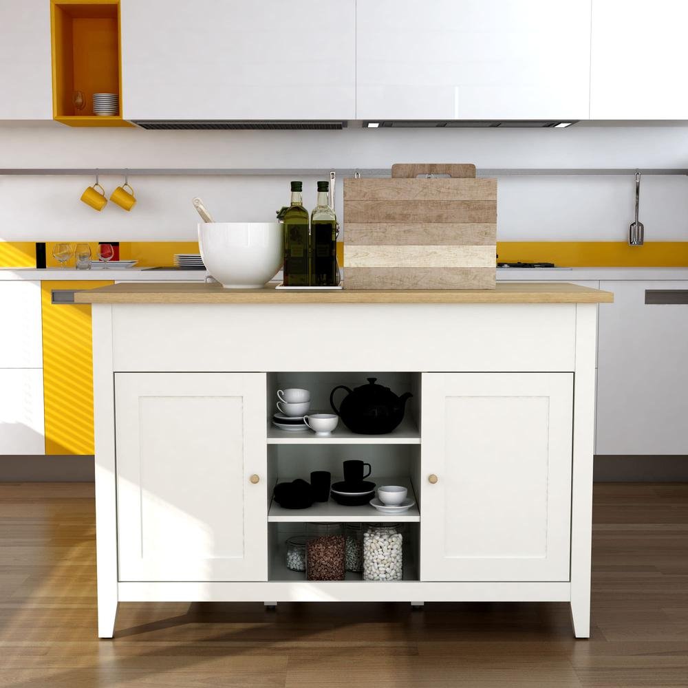 Delphi 53" Kitchen Island Cabinet - Drakoi Marketplace