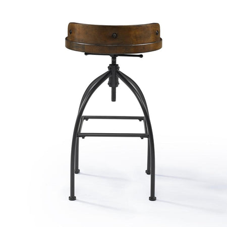 Edison Adjustable Height Swivel Stool Natural - Drakoi Marketplace