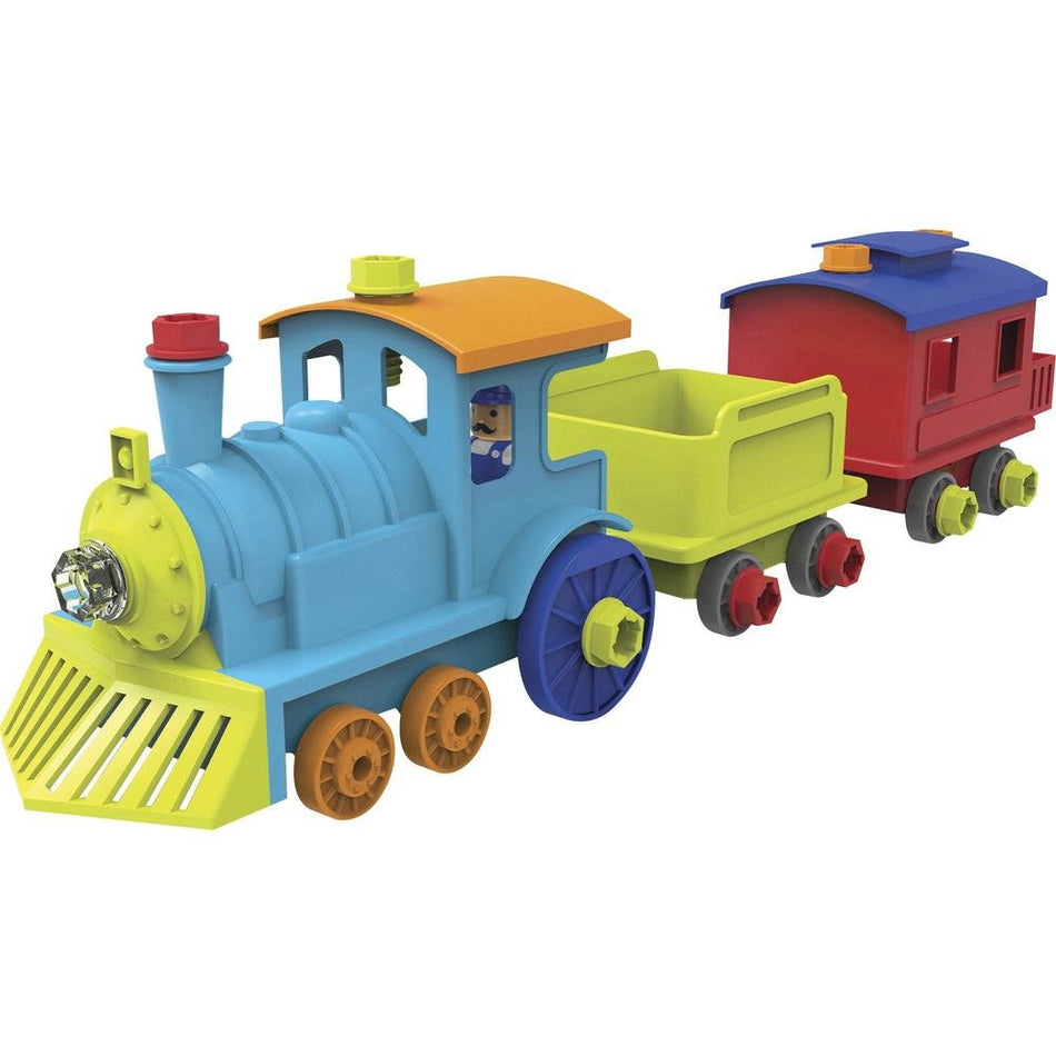 Educational Insights Design & Drill All Aboard Train - Skill Learning: STEM, Construction, Fine Motor, Creativity, Imagination - 3 Year & Up - Multi - Drakoi Marketplace