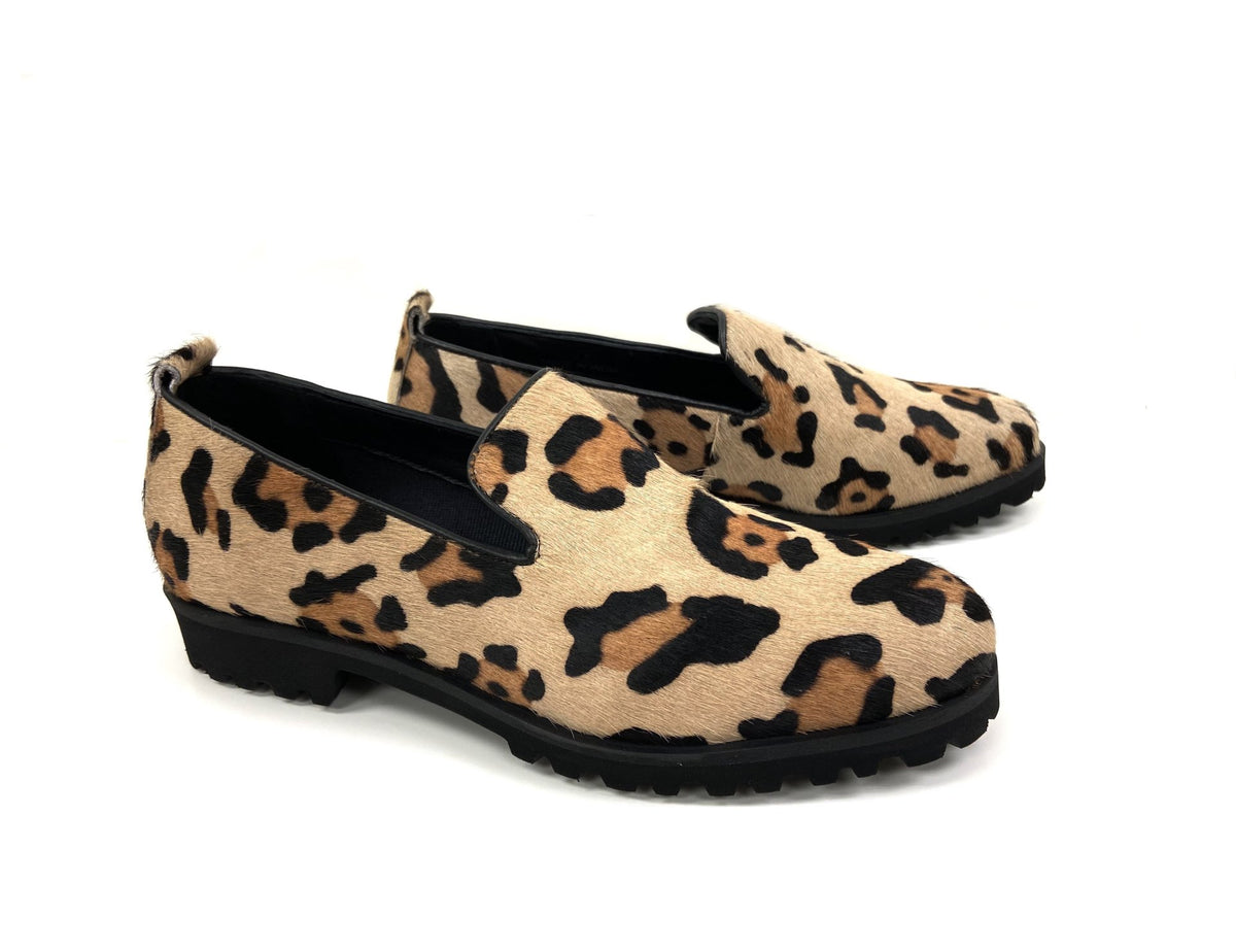 Ella Jaguar Haircalf Loafers - Drakoi Marketplace