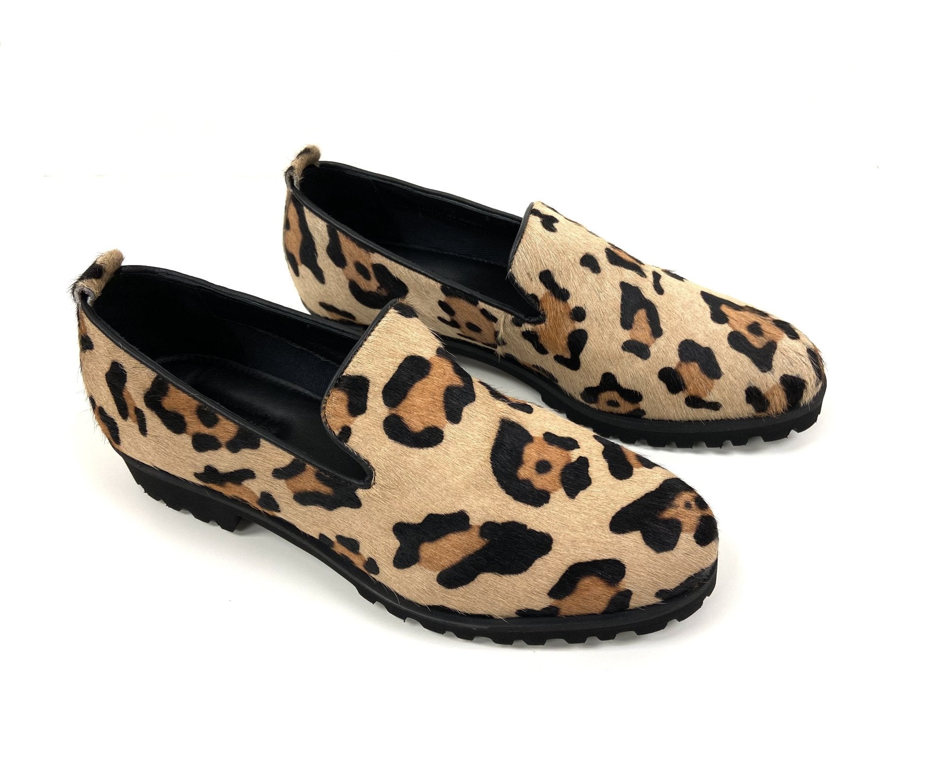 Ella Jaguar Haircalf Loafers - Drakoi Marketplace