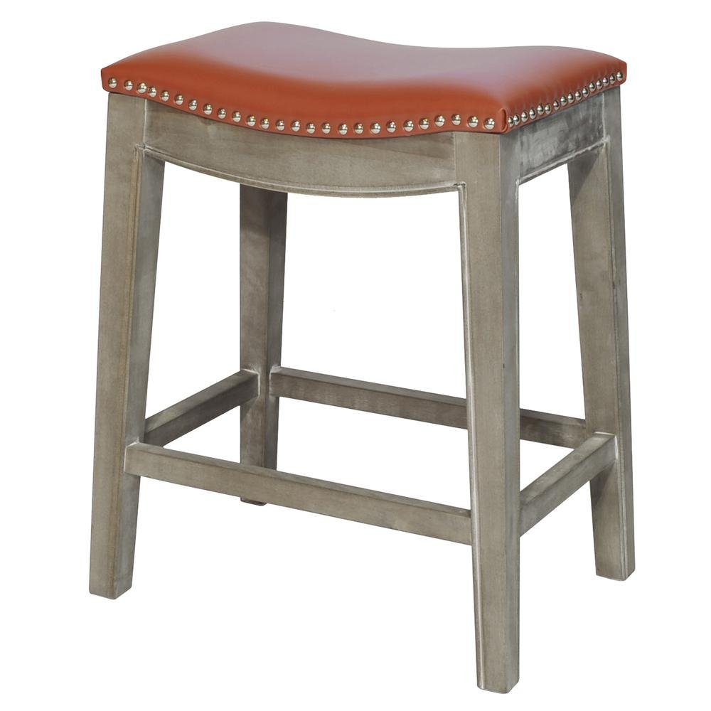 Elmo Bonded Leather Counter Stool - Drakoi Marketplace