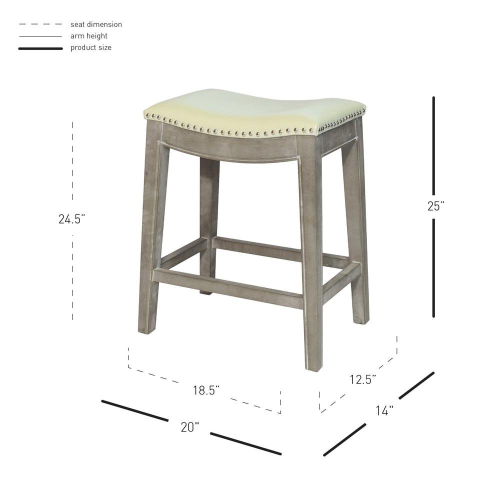 Elmo Bonded Leather Counter Stool - Drakoi Marketplace