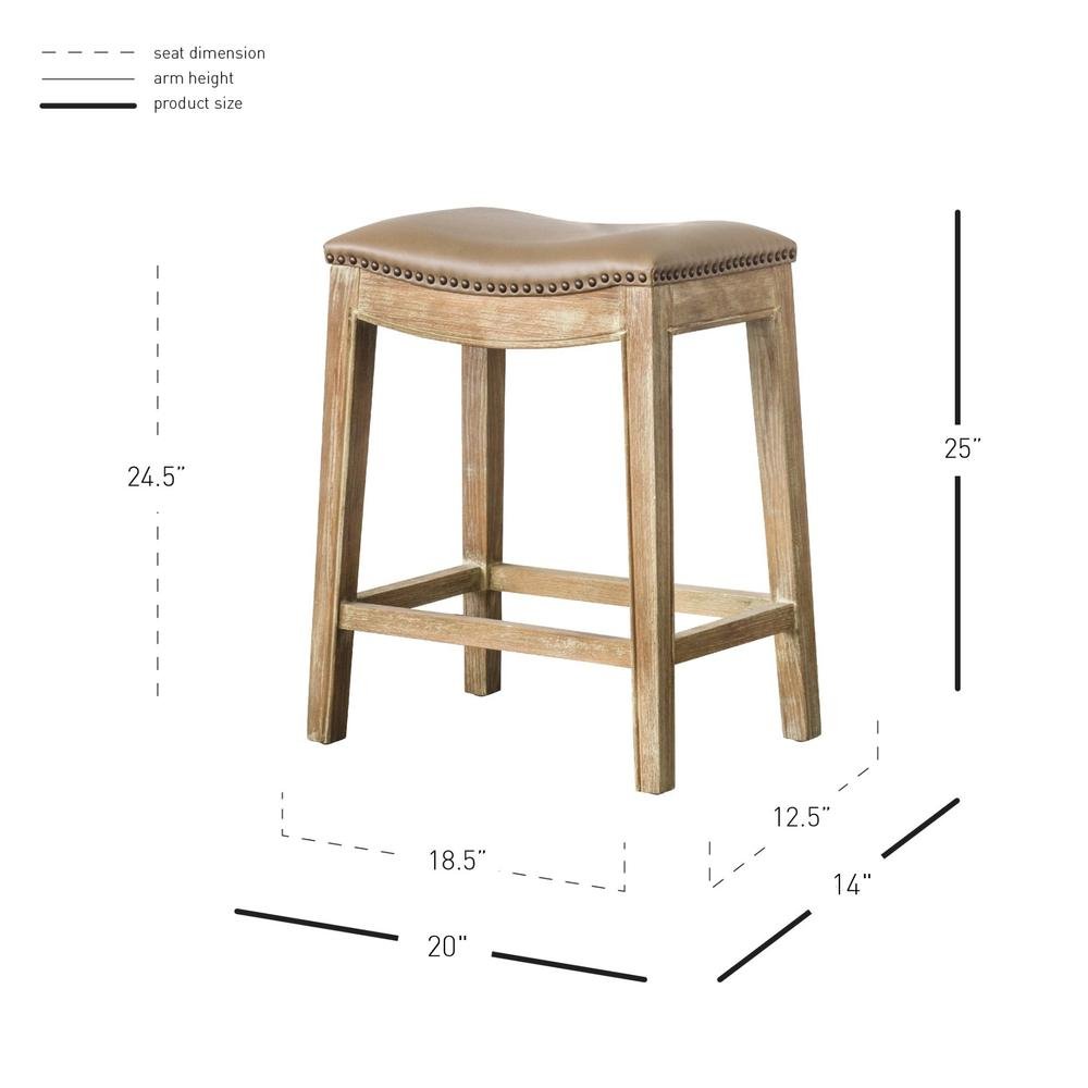 Elmo Bonded Leather Counter Stool - Drakoi Marketplace