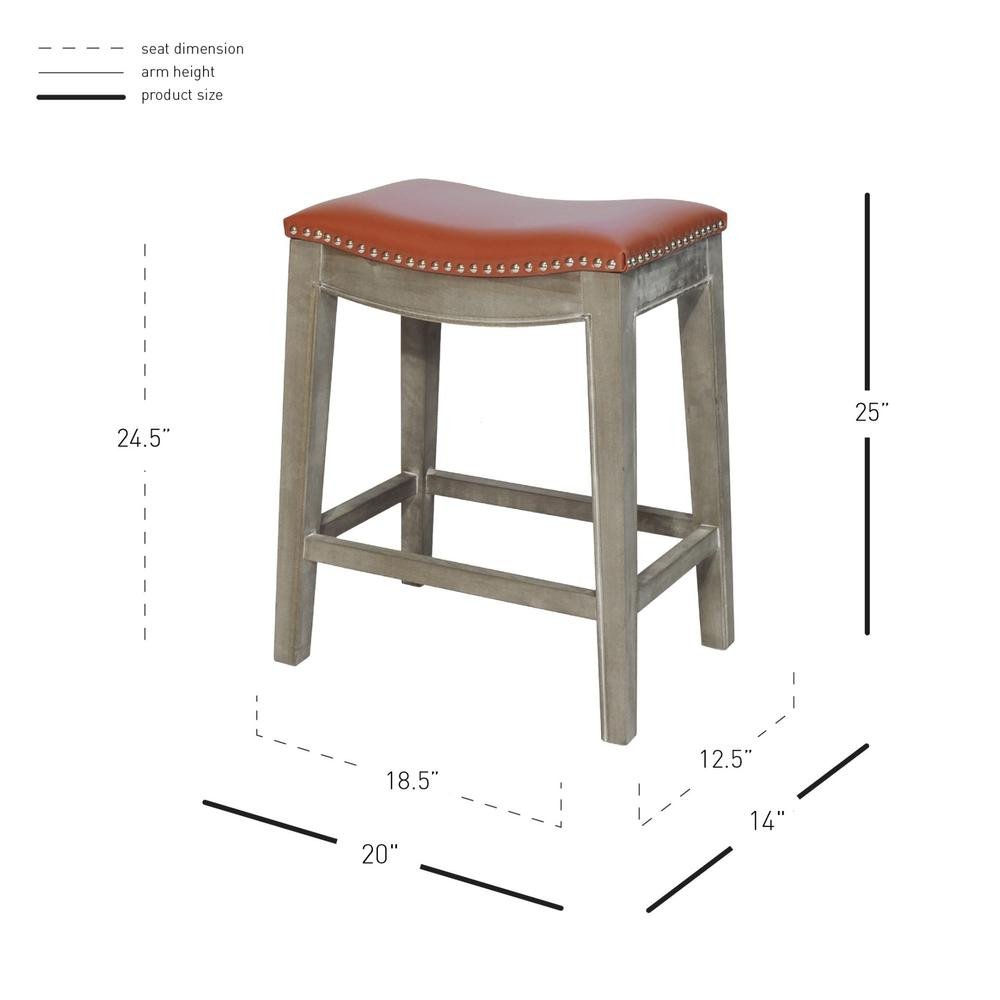 Elmo Bonded Leather Counter Stool - Drakoi Marketplace