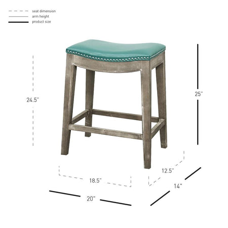 Elmo Bonded Leather Counter Stool - Drakoi Marketplace