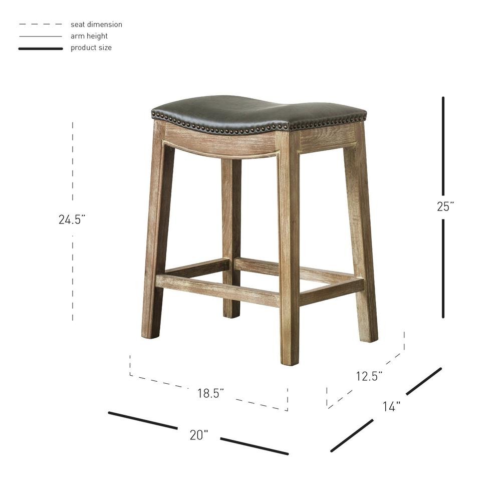 Elmo Bonded Leather Counter Stool - Drakoi Marketplace