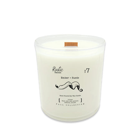 Ember + Suede | 10 Ounce Candle | Rustic Ember - Drakoi Marketplace