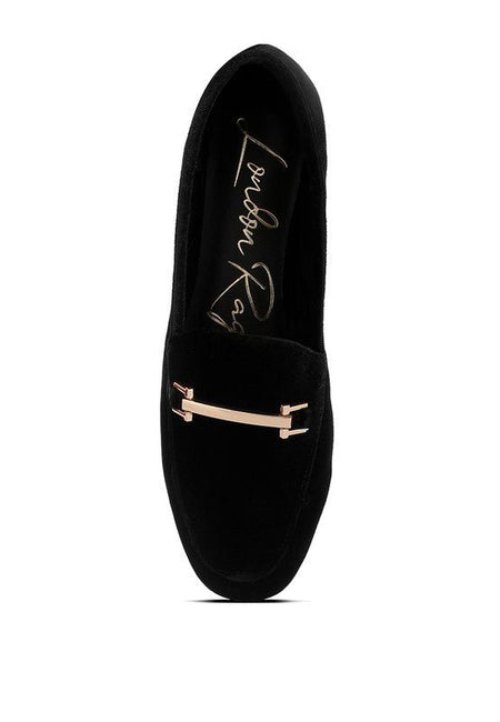 Evelio Horsebit Embellsihed Velvet Loafers - Drakoi Marketplace