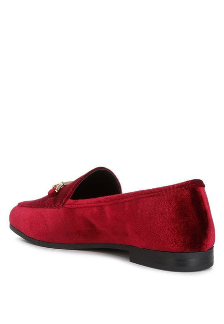 Evelio Horsebit Embellsihed Velvet Loafers - Drakoi Marketplace