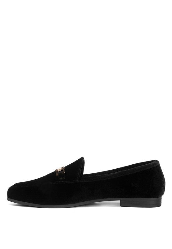 Evelio Horsebit Embellsihed Velvet Loafers - Drakoi Marketplace