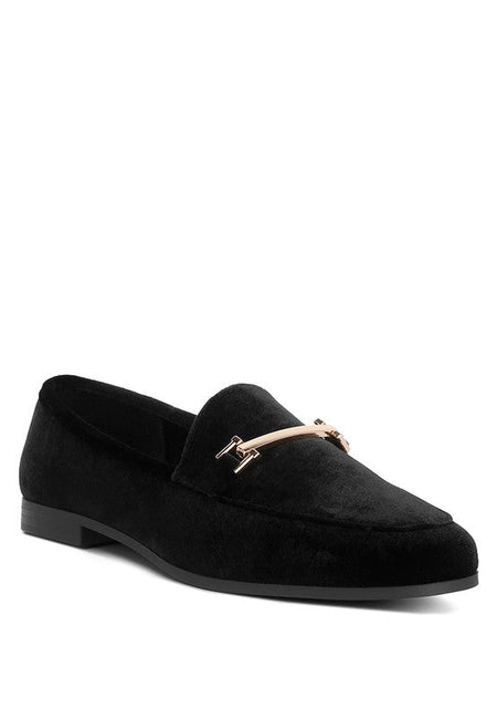 Evelio Horsebit Embellsihed Velvet Loafers - Drakoi Marketplace