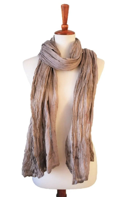 Everyday essential Natural Soft Lightweight Pure Cotton gauge Scarf - Drakoi Marketplace