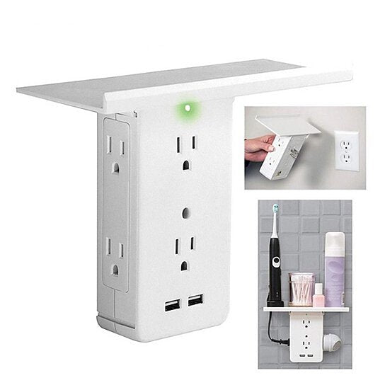 Executive Shelf Multi Charge Wall Outlet - Drakoi Marketplace