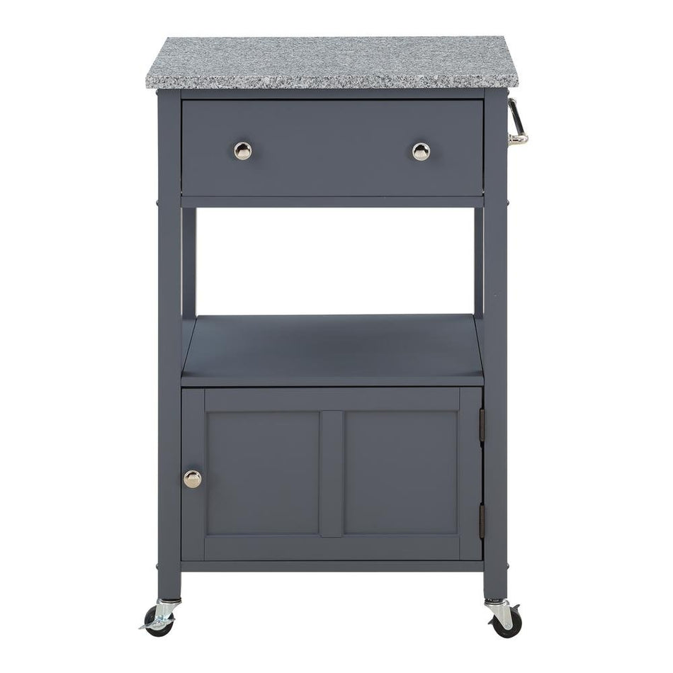 Fairfax Kitchen Cart Grey - Drakoi Marketplace