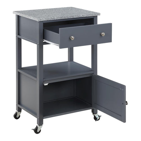 Fairfax Kitchen Cart Grey - Drakoi Marketplace