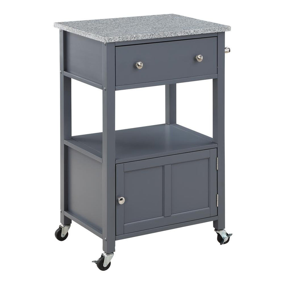 Fairfax Kitchen Cart Grey - Drakoi Marketplace