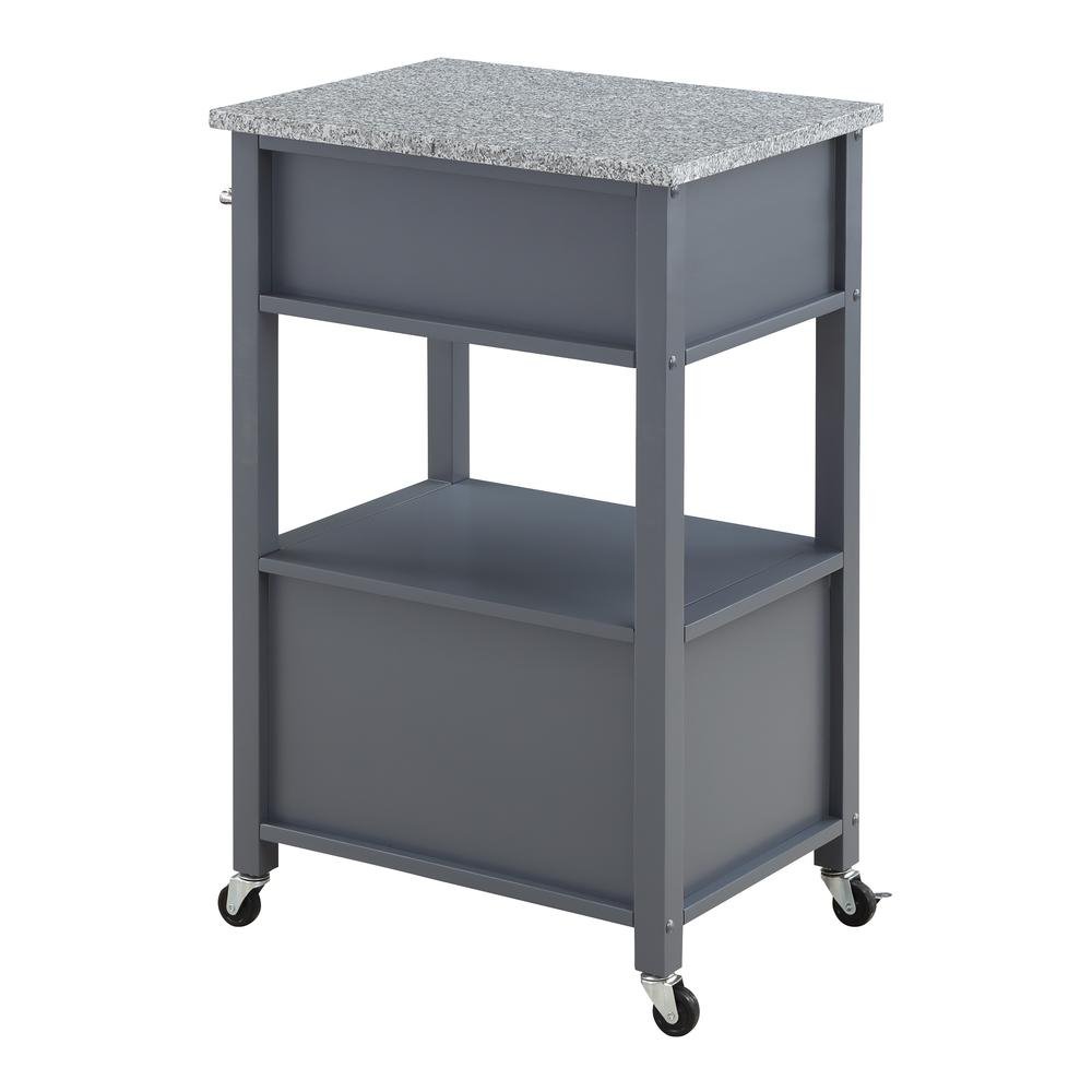 Fairfax Kitchen Cart Grey - Drakoi Marketplace