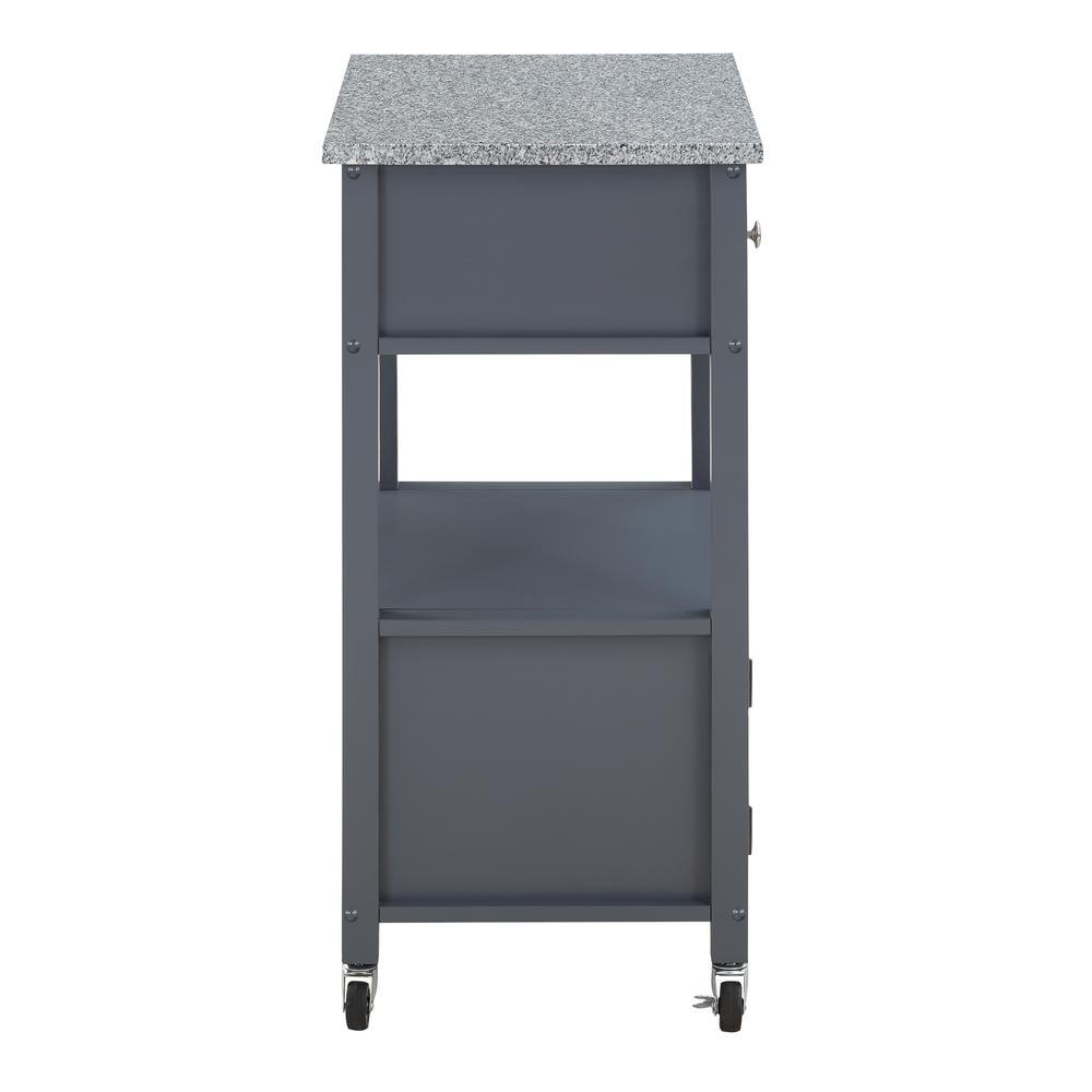 Fairfax Kitchen Cart Grey - Drakoi Marketplace