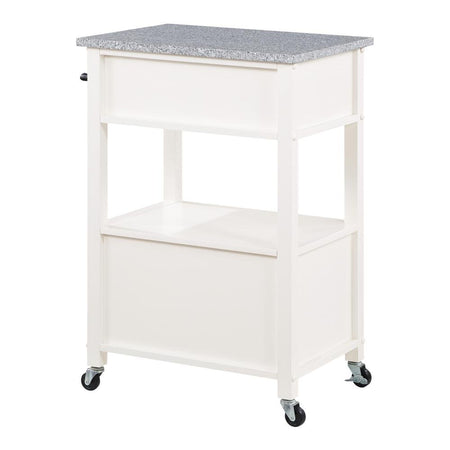 Fairfax Kitchen Cart White - Drakoi Marketplace