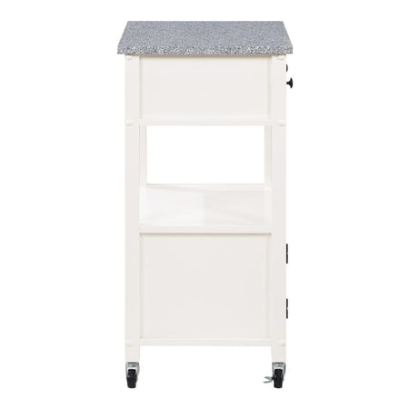 Fairfax Kitchen Cart White - Drakoi Marketplace