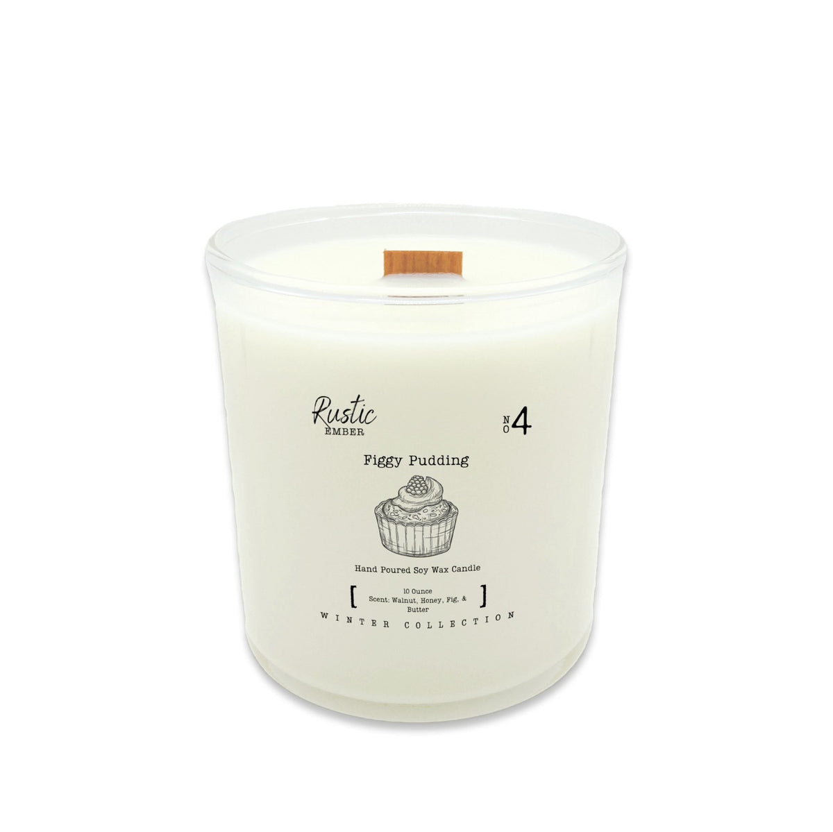 Figgy Pudding | 10 Ounce Candle | Rustic Ember - Drakoi Marketplace