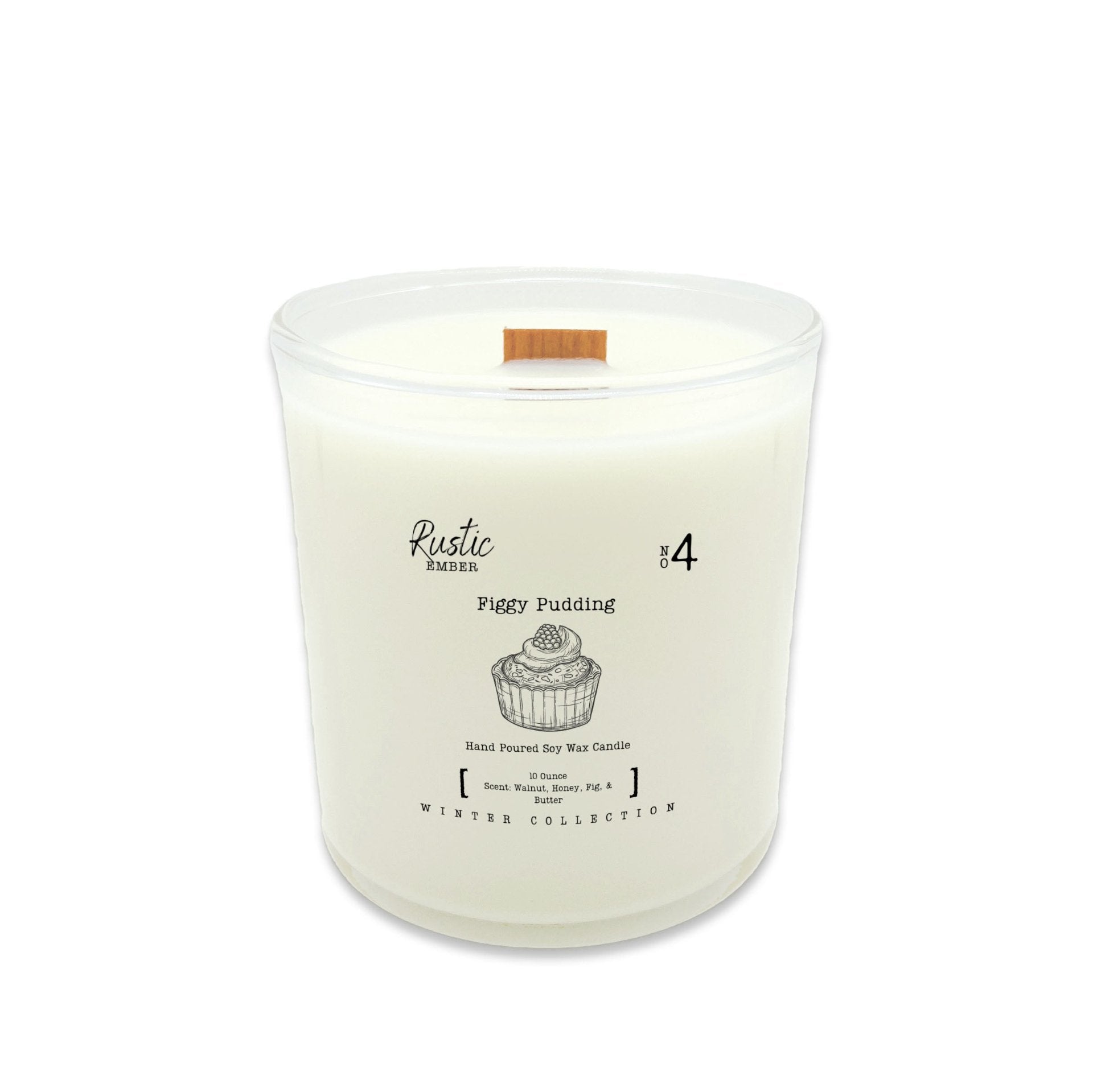 Figgy Pudding | 10 Ounce Candle | Rustic Ember - Drakoi Marketplace