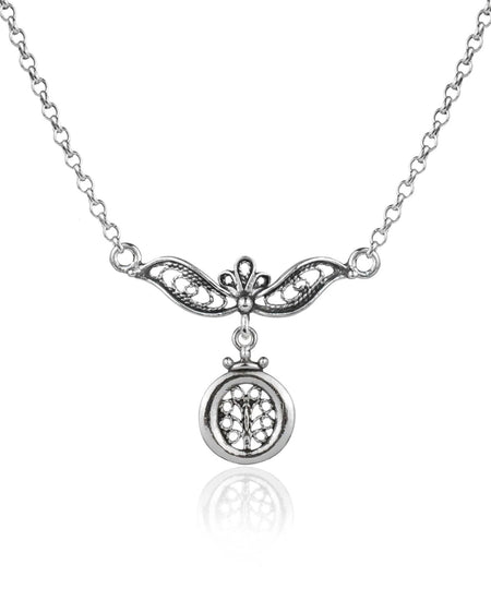 Filigree Art Tree of Life Design Women Silver Choker Necklace - Drakoi Marketplace