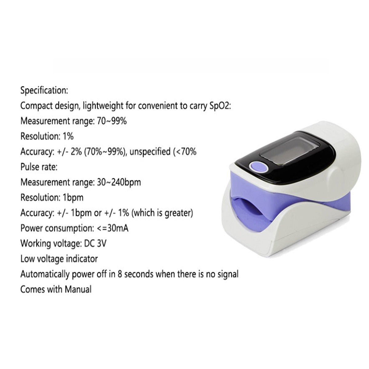 Fingertip Pulse Oximeter And Blood Oxygen Saturation Monitor With LED Display - Drakoi Marketplace