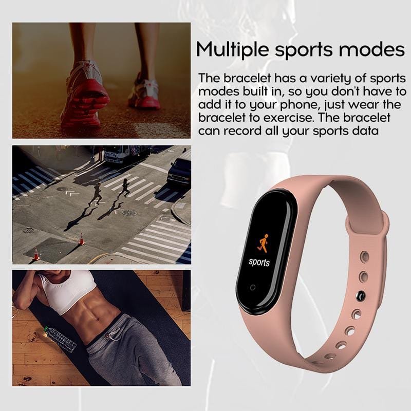 Fitness Tracker Pink Smart Sport Watch for women - Drakoi Marketplace