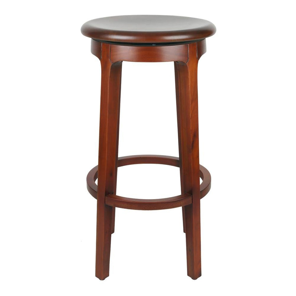 Foxy Mahogany Swivel Bar Stool - Drakoi Marketplace