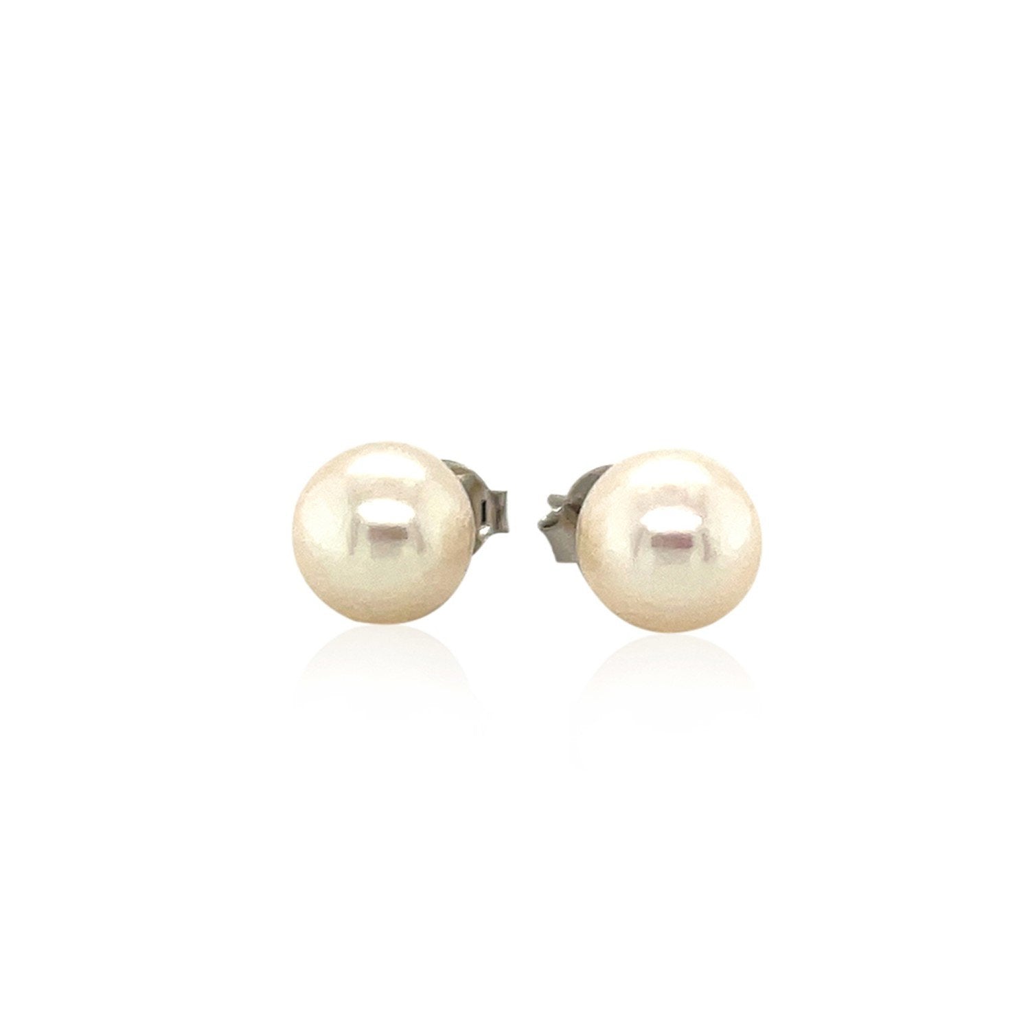 Freshwater Pearl Earrings in Sterling Silver - Drakoi Marketplace