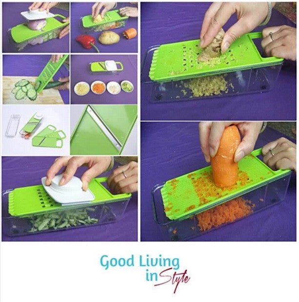 GO GREEN Veggie 4 in 1 Grinder, Slicer, Cutter And Shredder - Drakoi Marketplace