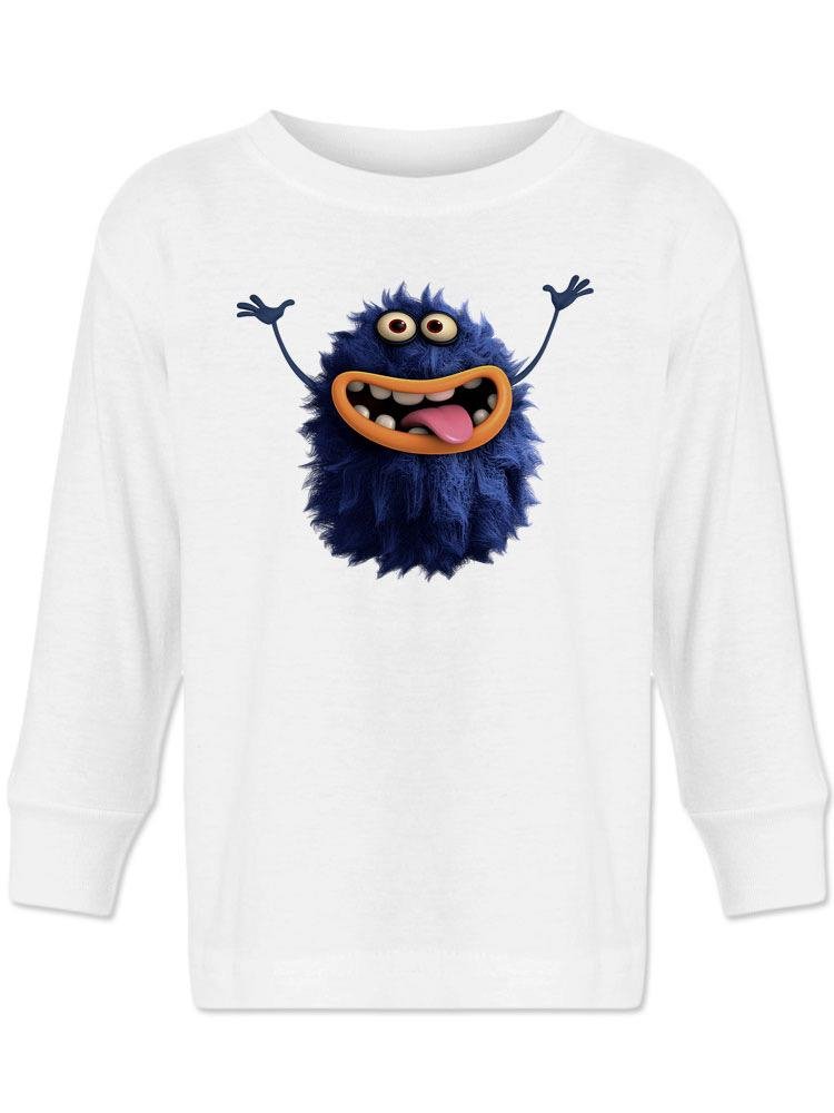 Hairy Monster Smiling T-shirt -Image by Shutterstock - Drakoi Marketplace