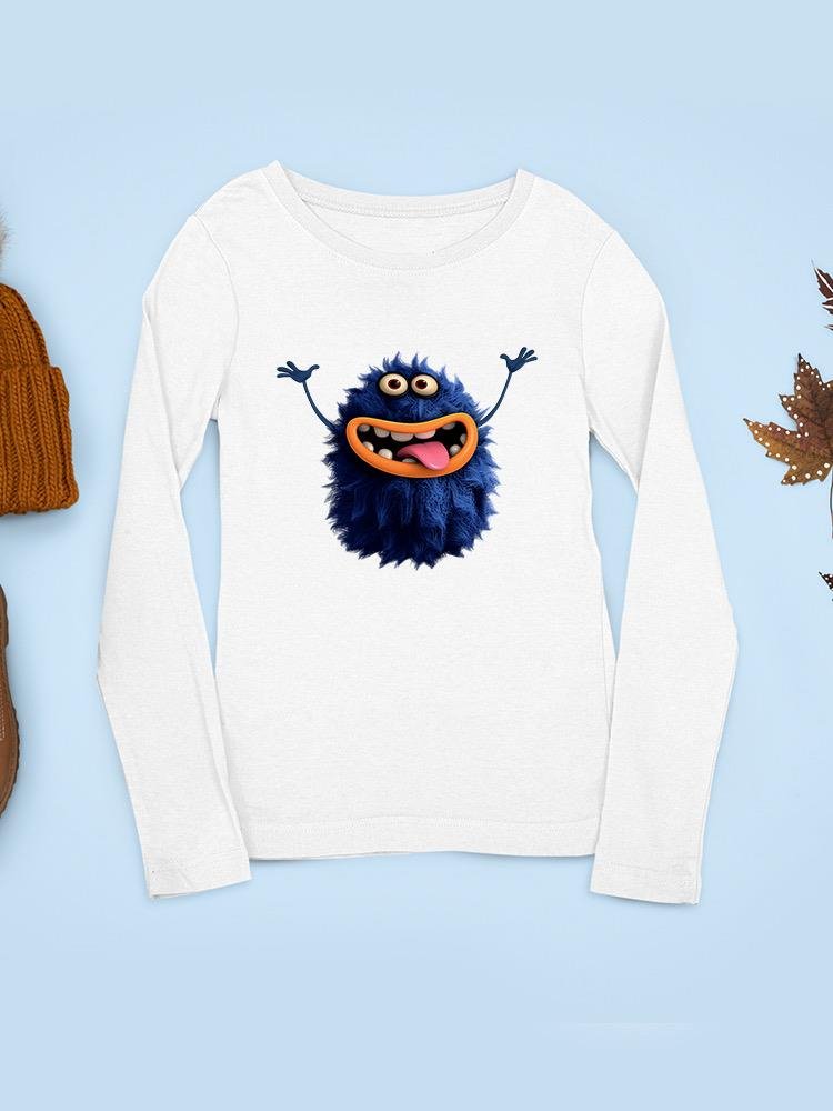 Hairy Monster Smiling T-shirt -Image by Shutterstock - Drakoi Marketplace