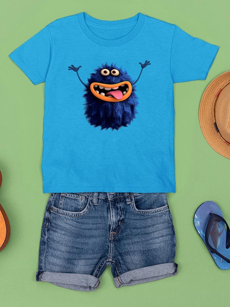 Hairy Monster Smiling T-shirt -Image by Shutterstock - Drakoi Marketplace