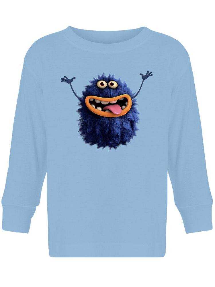 Hairy Monster Smiling T-shirt -Image by Shutterstock - Drakoi Marketplace