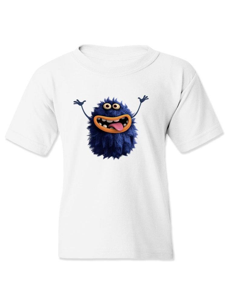 Hairy Monster Smiling T-shirt -Image by Shutterstock - Drakoi Marketplace