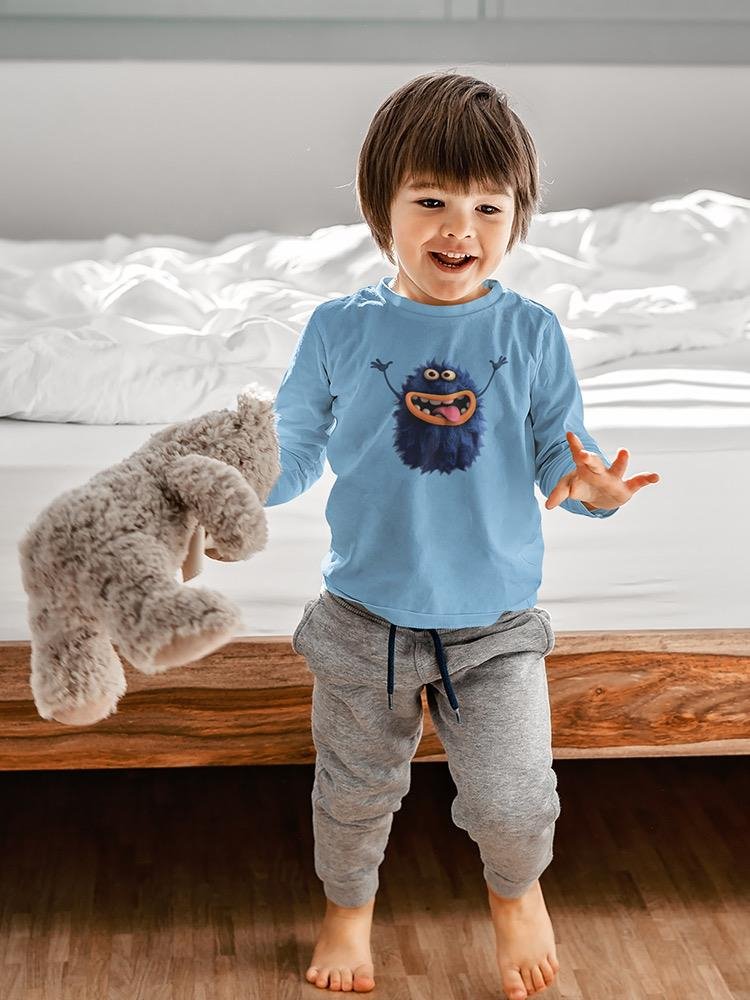 Hairy Monster Smiling T-shirt -Image by Shutterstock - Drakoi Marketplace