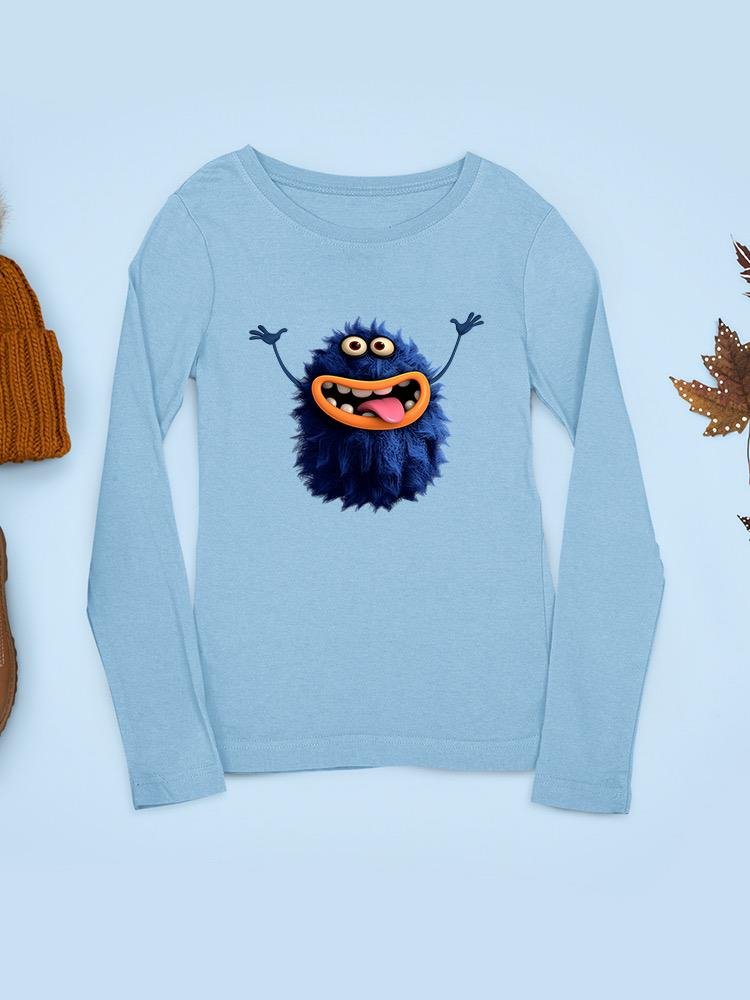 Hairy Monster Smiling T-shirt -Image by Shutterstock - Drakoi Marketplace