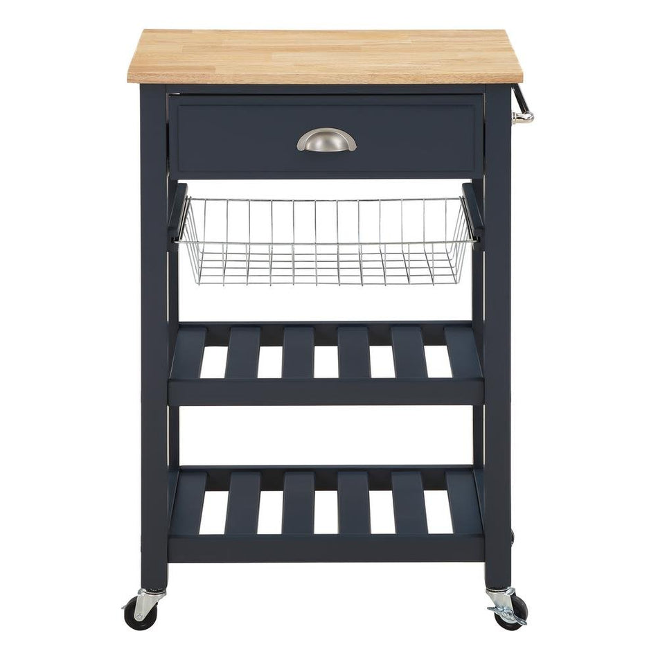 Hampton Kitchen Cart Blue - Drakoi Marketplace